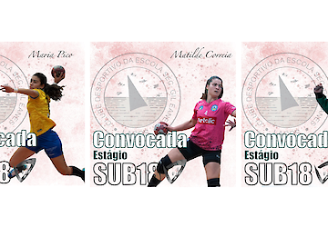 Andebol: Maria Pico, Matilde Correia e Matilde Rosa do Gil Eanes convocadas para o Estágio da Selecção Nacional Sub 18 Feminina