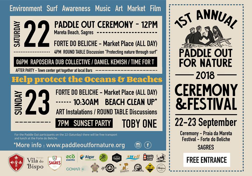 Sagres acolhe Paddle Out For Nature 2018