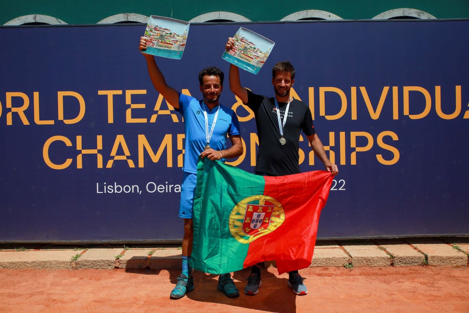 Ténis: Fred Gil e Gonçalo Falcão fecham com chave de ouro o Campeonato do Mundo Individual de Veteranos