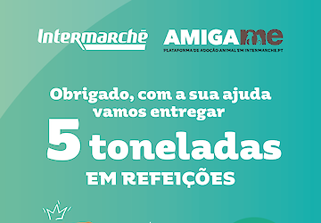 Intermarché angaria mais de 30 mil refeições para animais abandonados através da campanha “Amiga-me”