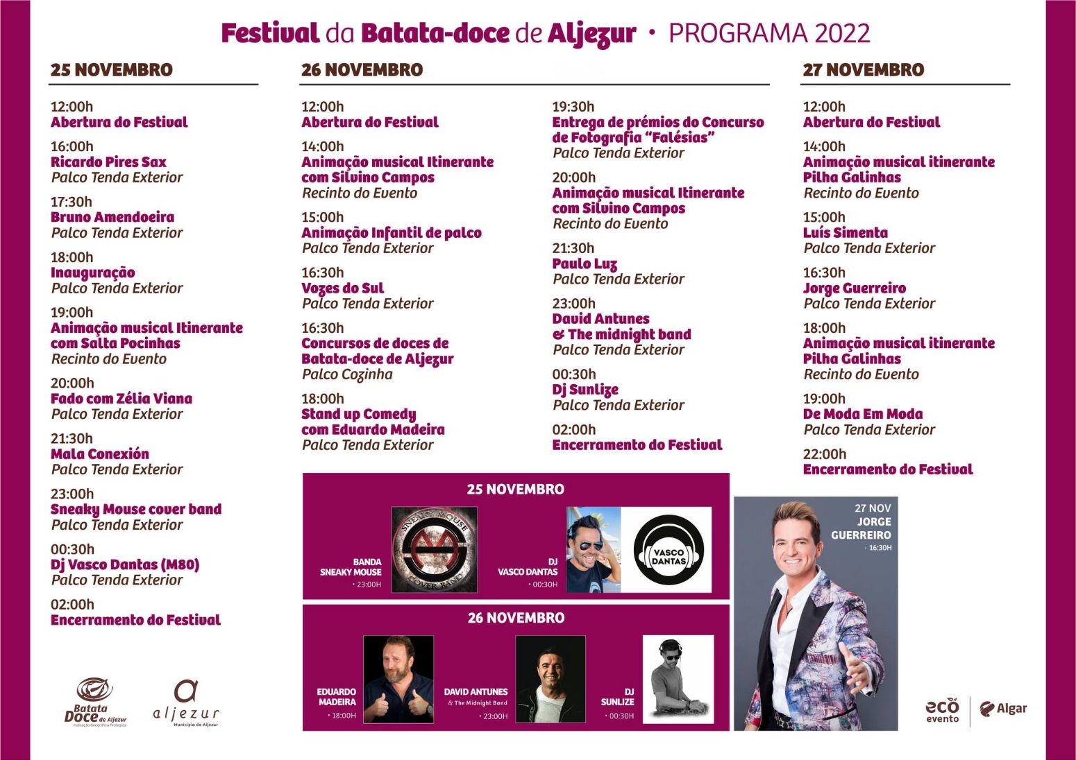 Festival da Batata-Doce de Aljezur arranca hoje e promete fim-de-semana aliciante