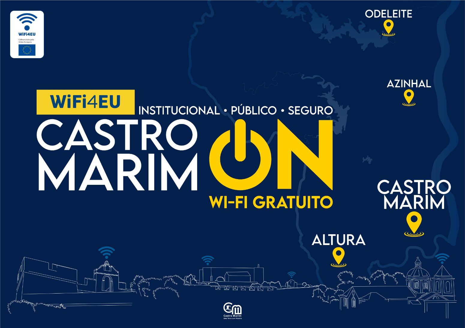 Castro Marim com Wi-Fi gratuito nos principais espaços públicos do concelho
