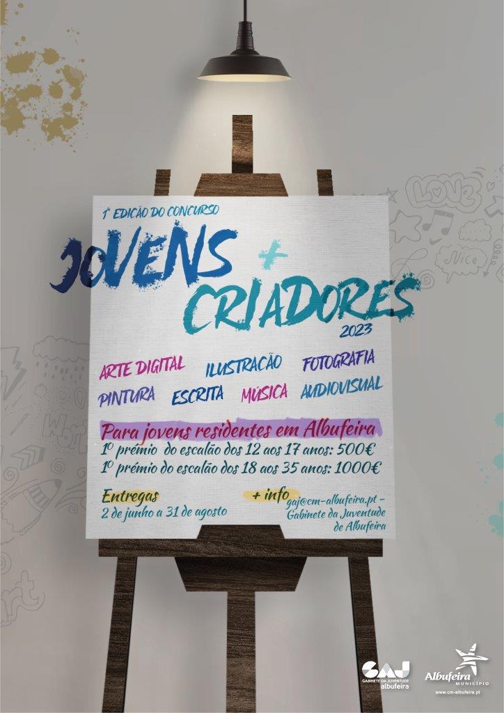 Inscrições para 1.º concurso “jovens + criadores” decorrem de 2 de Junho a 31 de Agosto