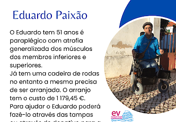 Campanha de angariação de fundos para Eduardo Paixão