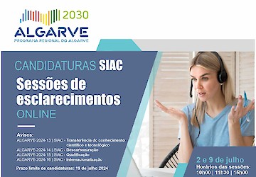 Candidaturas SIAC (Sistema de Apoio a Ações Coletivas): Sessões de esclarecimentos online