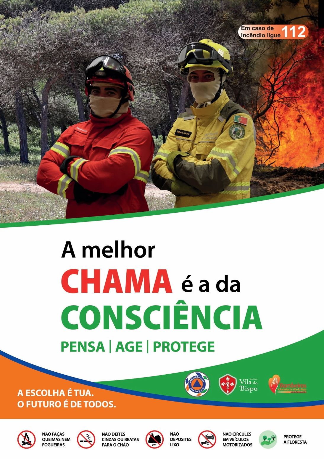 Município de Vila do Bispo lança campanha de sensibilização para a prevenção dos incêndios rurais