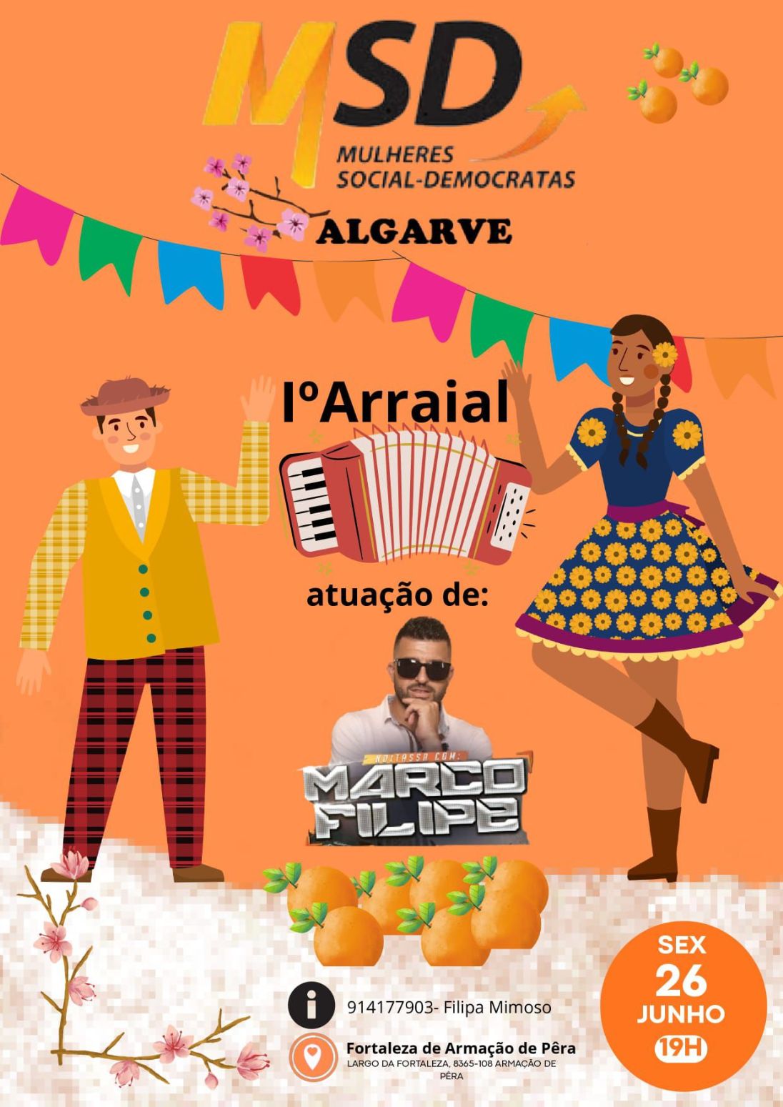 Mulheres Social Democratas do Algarve promovem grande Arraial em Armação de Pêra com a presença de um convidado do PSD nacional