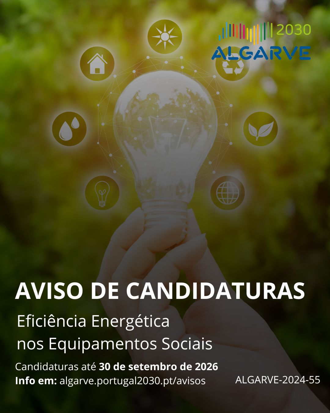 ALGARVE 2030 mantém aberto concurso para apoiar a eficiência energética dos equipamentos sociais