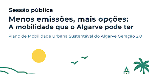 AMAL promove sessão pública “Menos emissões, mais opções: a mobilidade que o Algarve pode ter” | 13 de outubro