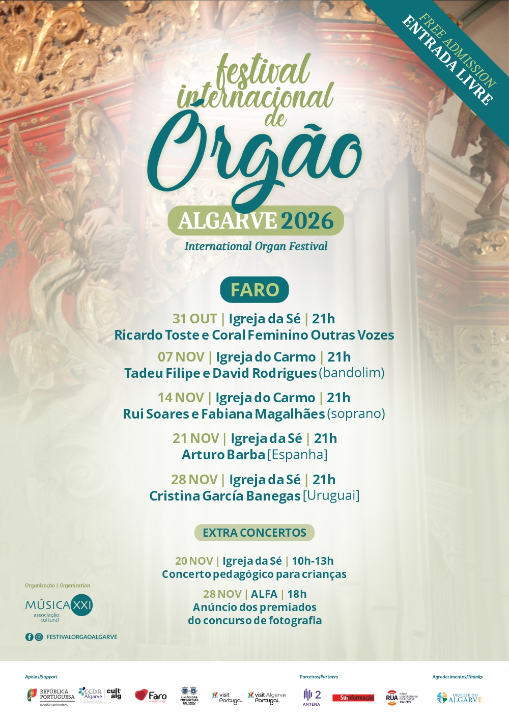 19.ª edição do Festival Internacional de Órgão do Algarve