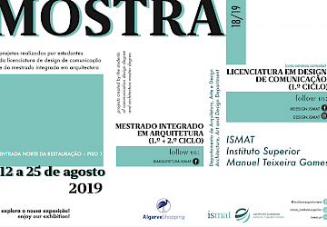 AlgarveShopping recebe exposição com trabalhos de estudantes do ISMAT