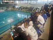 Os atletas já estão a dar as primeiras braçadas no Campeonato Nacional de Clubes da 3ªdivisão em Lagos - 1