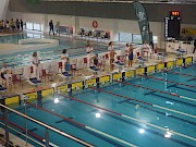 Os atletas já estão a dar as primeiras braçadas no Campeonato Nacional de Clubes da 3ªdivisão em Lagos - 1