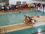 Os atletas já estão a dar as primeiras braçadas no Campeonato Nacional de Clubes da 3ªdivisão em Lagos - 1