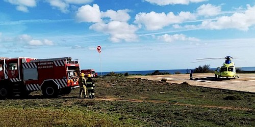 Bebé de 4 dias socorrido pelos Bombeiros Voluntários de Vila do Bispo