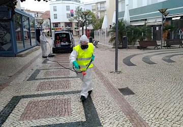 Câmaras de Lagos e Vila do Bispo procedem à desinfecção de espaços públicos