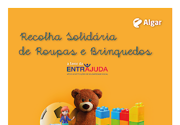 Recolha solidária de roupa e brinquedo decorrerá nas instalações da Algar entre 20 a 28 de Novembro